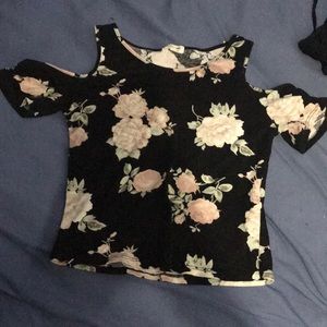 Flower crop-top